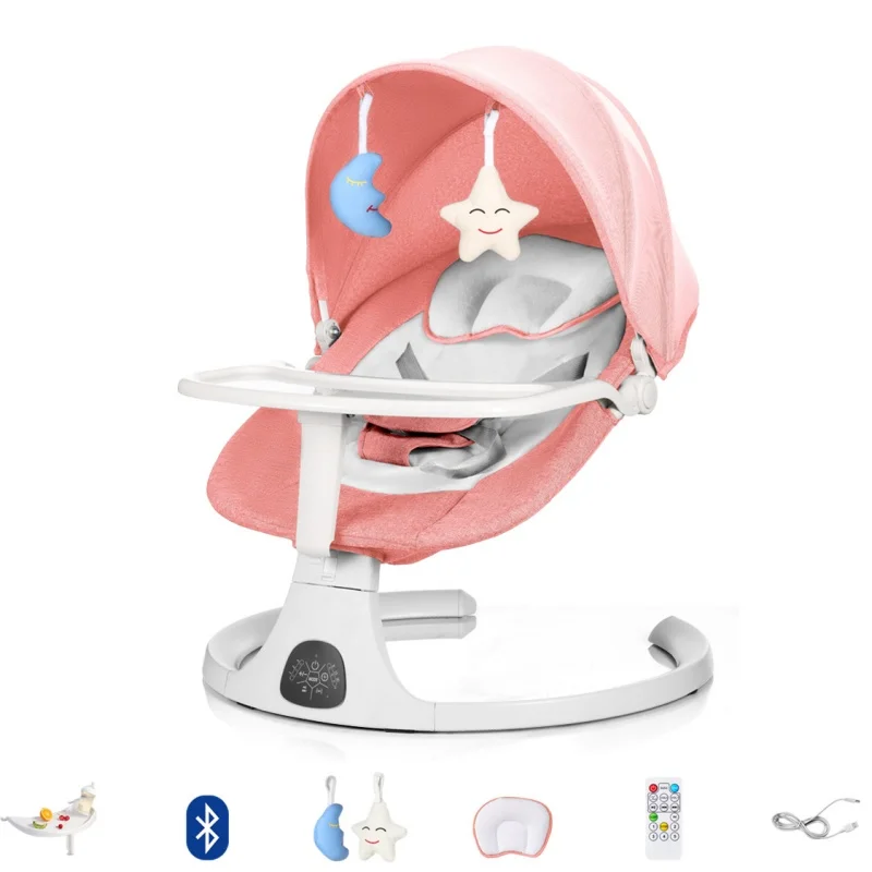 Baby Electric Rocking Chair Newborns Sleeping Cradle Bed Child comfort chair reclining chair for baby Baby Bed 0-3 years old - Imagem 7