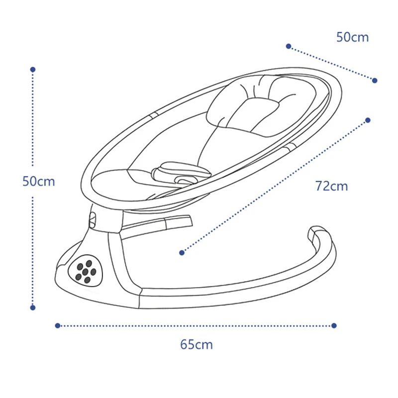 Baby Electric Rocking Chair Newborns Sleeping Cradle Bed Child comfort chair reclining chair for baby Baby Bed 0-3 years old - Imagem 6