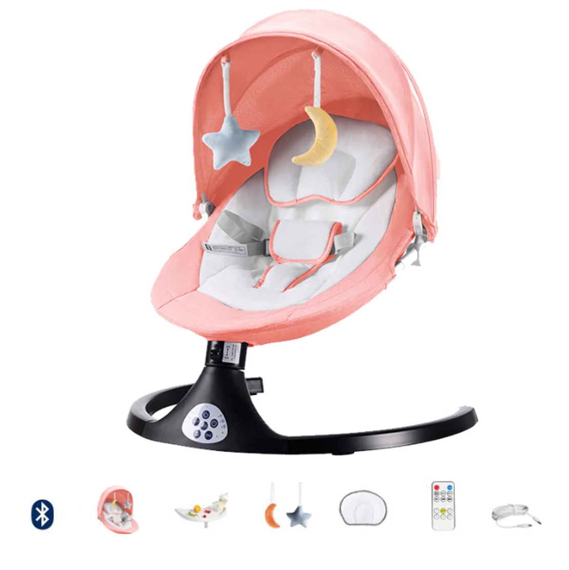 Baby Electric Rocking Chair Newborns Sleeping Cradle Bed Child comfort chair reclining chair for baby Baby Bed 0-3 years old - Imagem 10