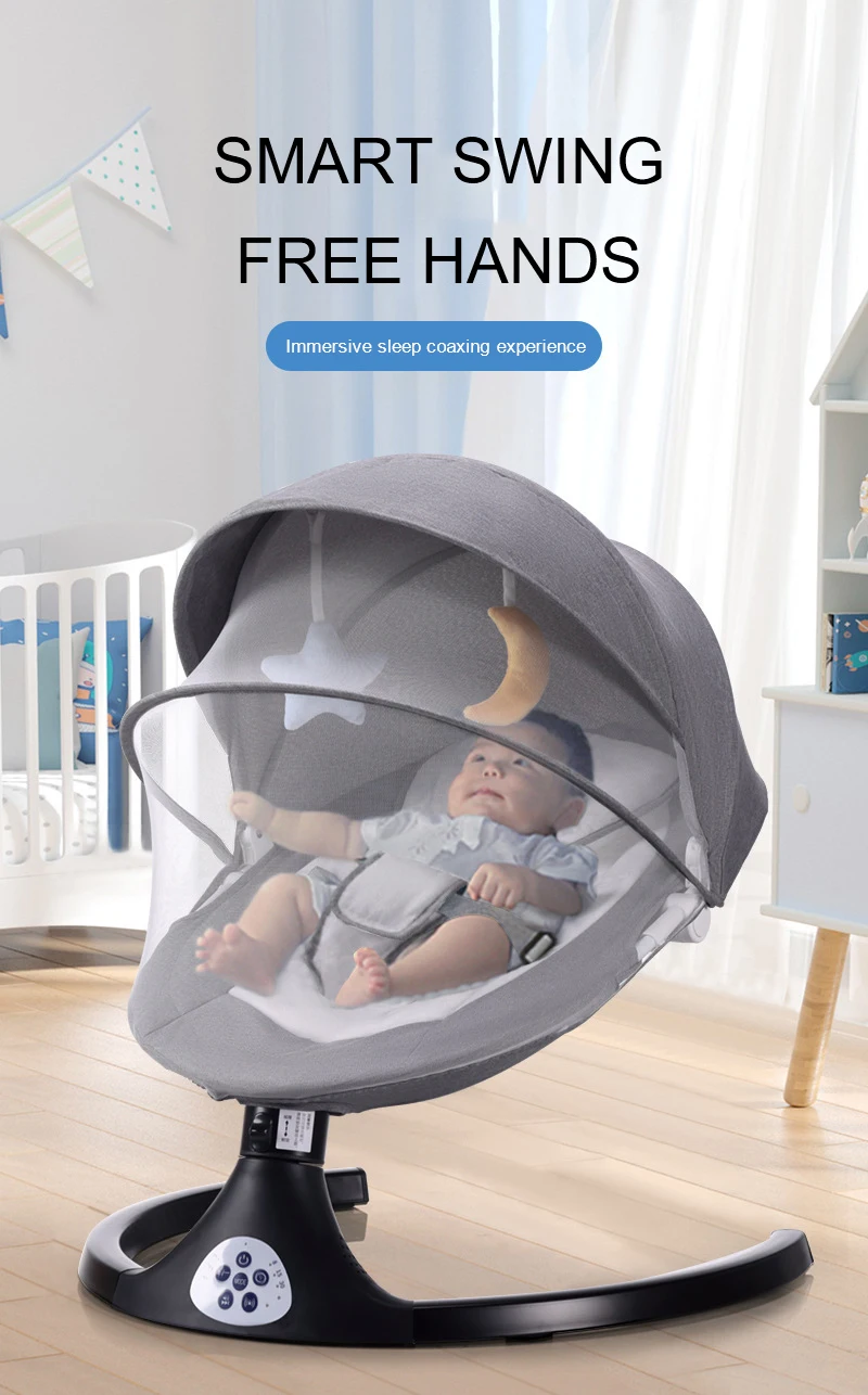 Baby Electric Rocking Chair Newborns Sleeping Cradle Bed Child comfort chair reclining chair for baby Baby Bed 0-3 years old - Imagem 13